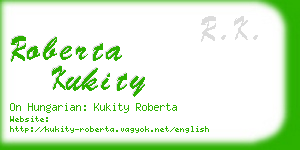 roberta kukity business card